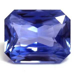 Szafir 2,54 ct, niebieski, szlif szmaragdowy
