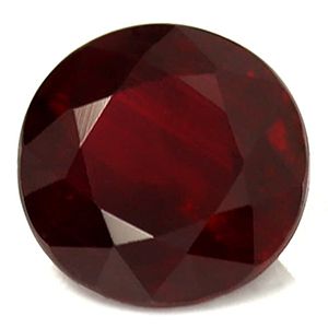 Rubin 2,84 ct, czerwony, szlif okrągły