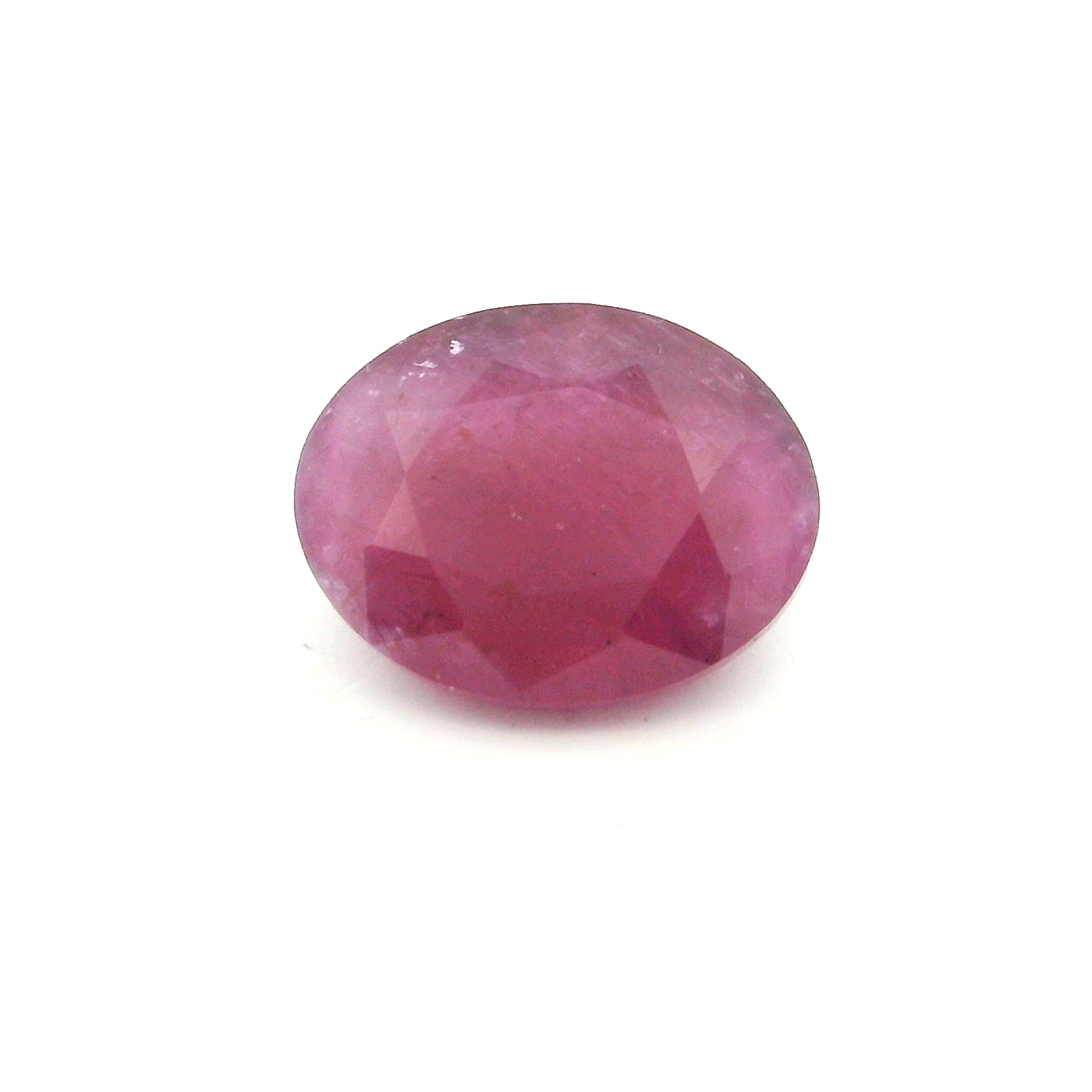 Rubin 2,92 ct, czerwony, szlif owalny