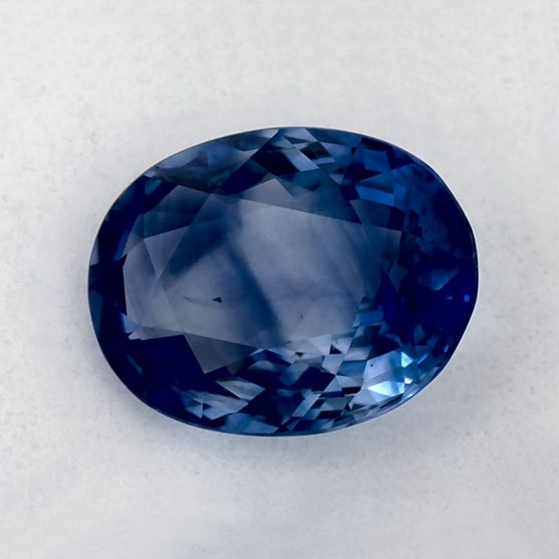 Szafir 1,21 ct, niebieski, szlif owalny