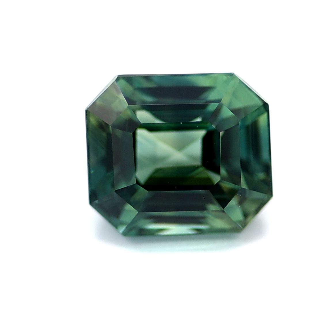 SAPPHIRE FACETED 1.5ct TEAL TEAL EC MADAGASCAR HEATED