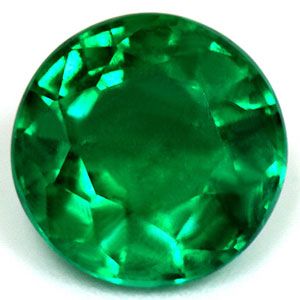 Szmaragd 1,44 ct, zielony, szlif okrągły