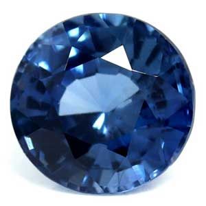 Szafir 1,06 ct, niebieski, szlif okrągły