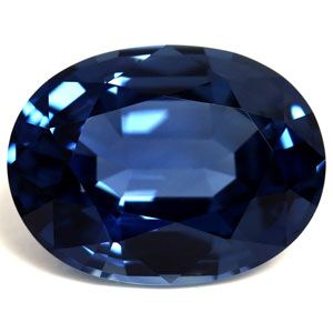 Szafir 3,22 ct, niebieski, szlif owalny