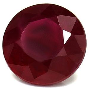 RUBY FACETED 1.25ct RED Deep Red SI REST_OF_AFRICA HEATED