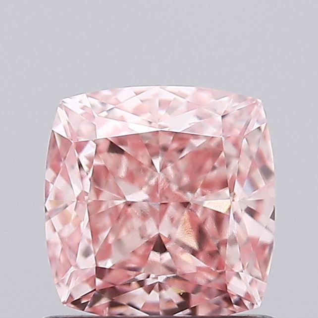 1.0 CT Fancy Vivid Pink CUSHION BRILLIANT