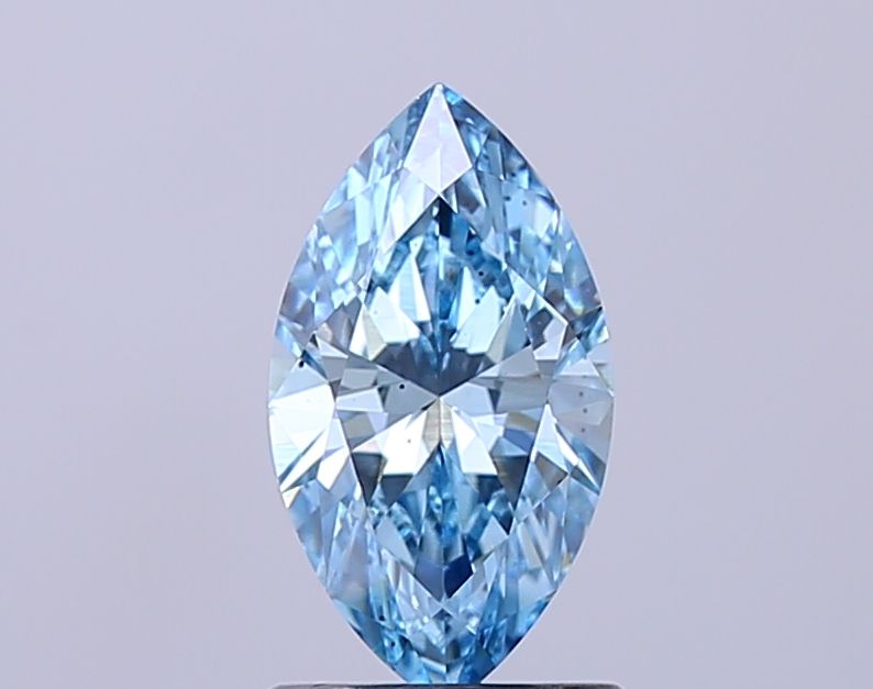 1.0 CT Fancy Vivid Blue MARQUISE