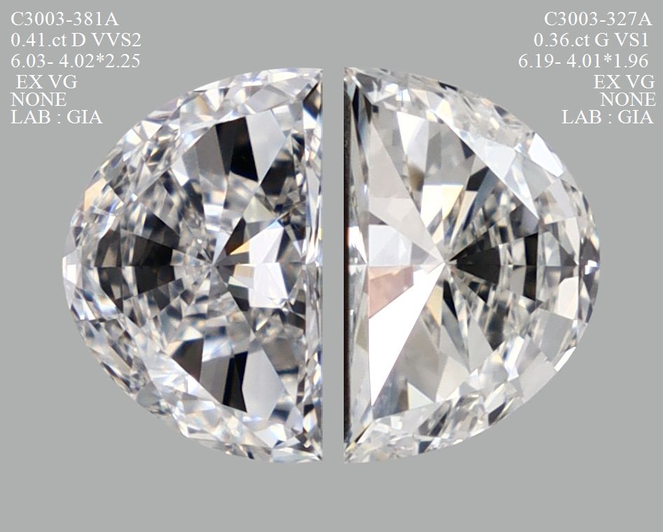 Prírodný diamant half moon,...