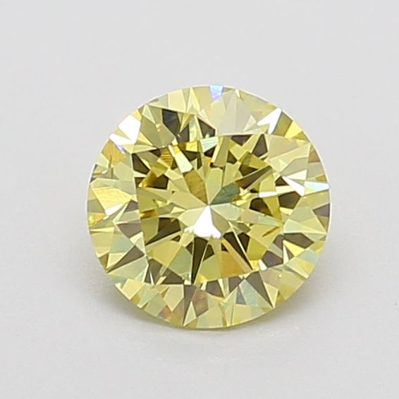 0.73 CT Fancy Vivid Yellow ROUND