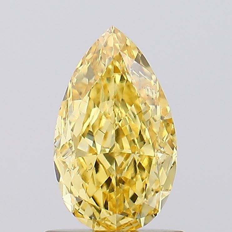 1.01 CT Fancy Vivid Yellow PEAR
