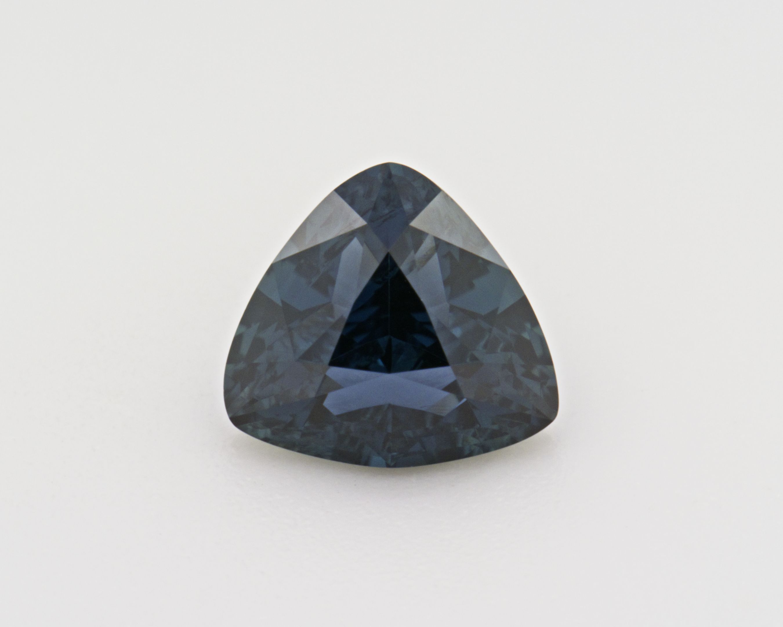 Szafir 1,21 ct, morski, szlif trilliant