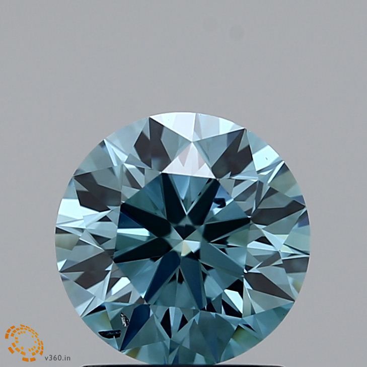 1.18 CT Fancy Blueish Green ROUND