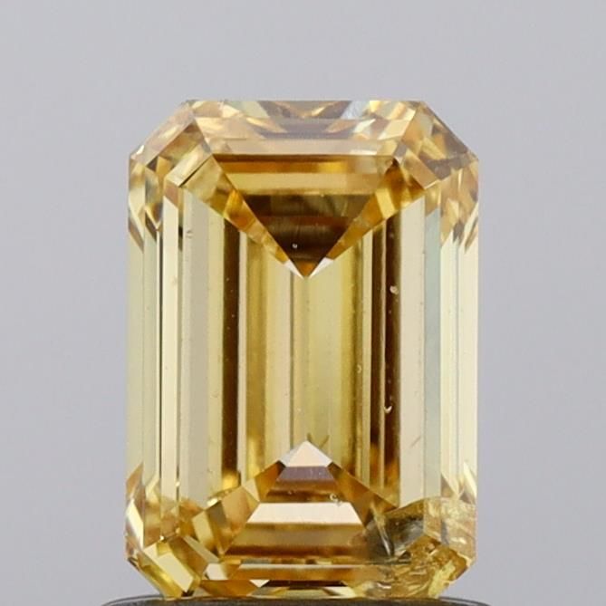 1.0 CT Fancy Vivid Yellow EMERALD