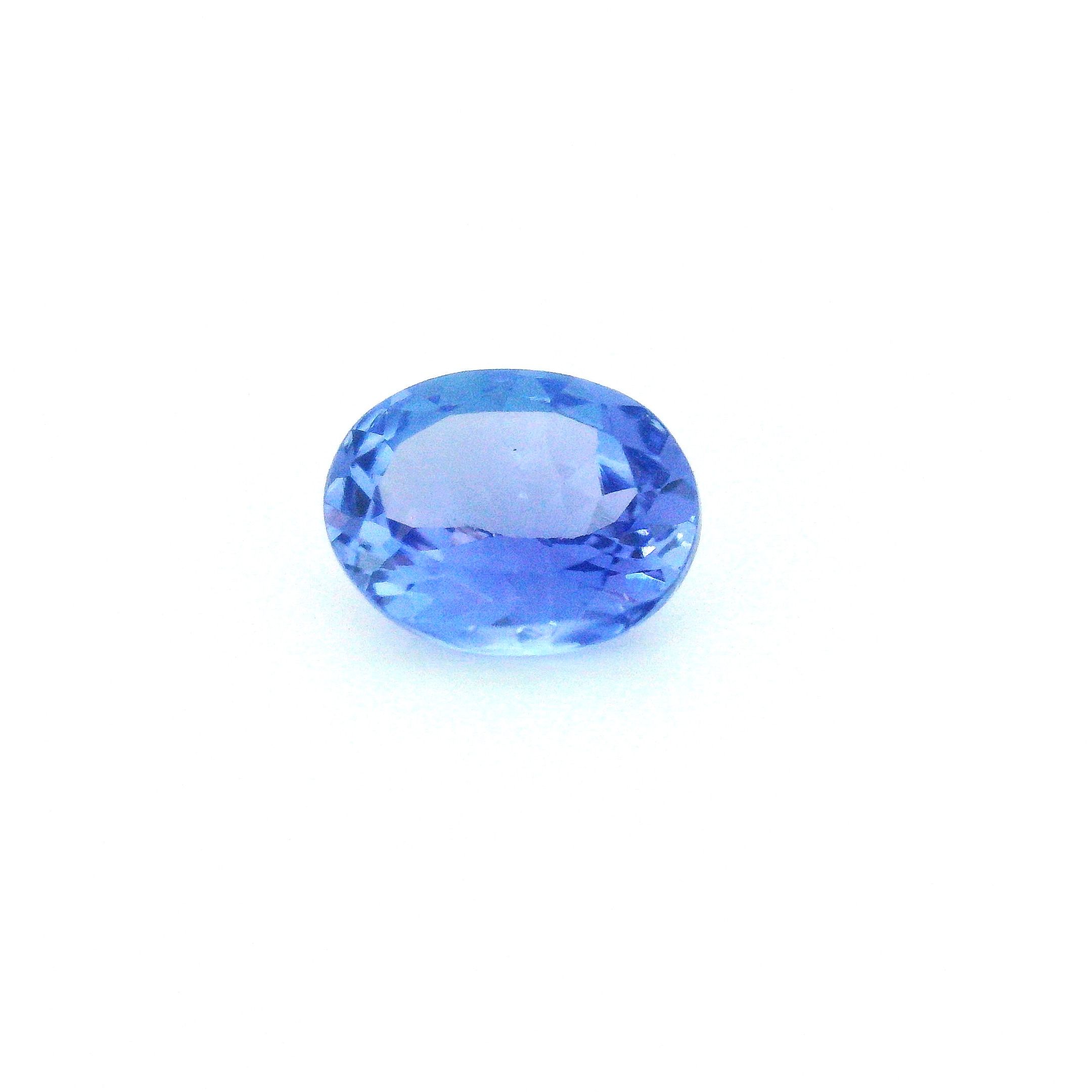 Tanzanit 1,69 ct, niebieski, szlif owalny