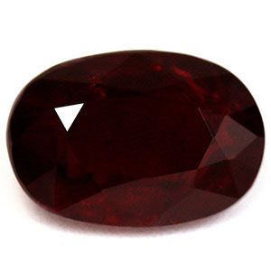 Rubin 1,99 ct, czerwony, szlif owalny