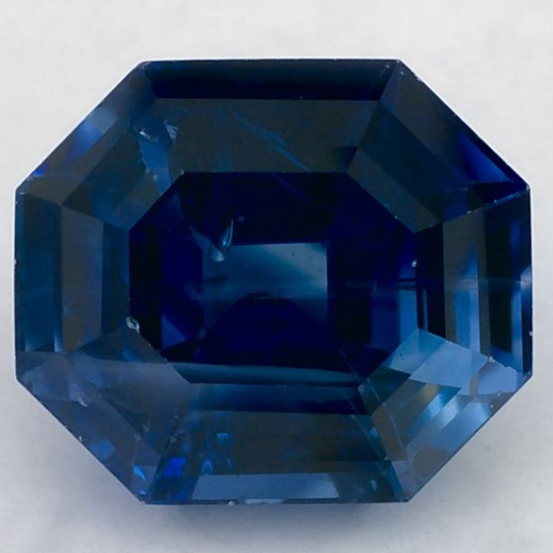 Szafir 2,20 ct, niebieski, szlif ośmiokątny
