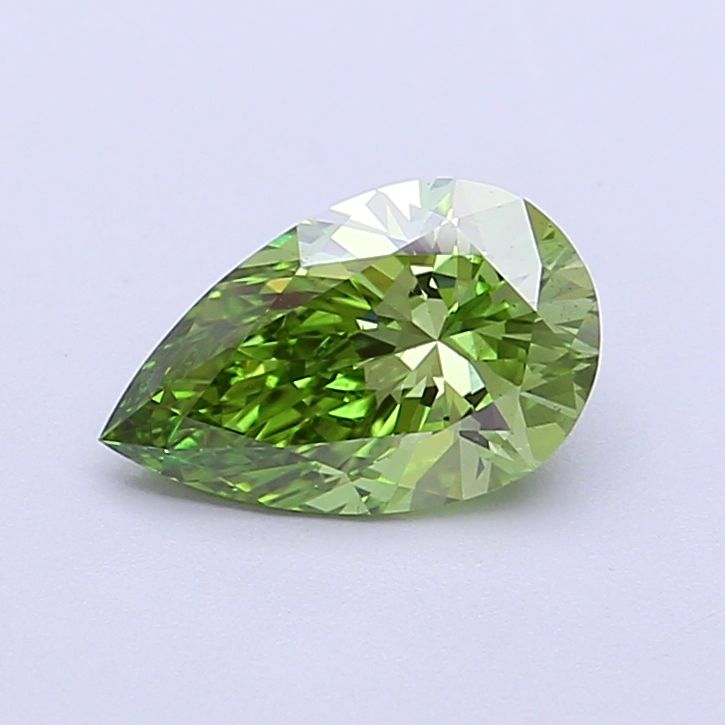 1.01 CT Fancy Vivid Green PEAR