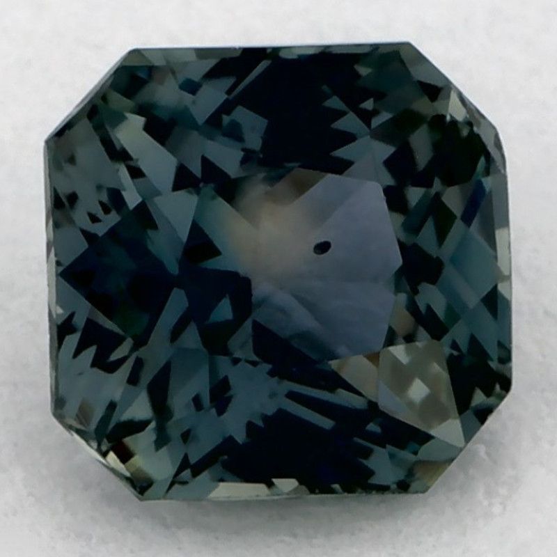Szafir 1,11 ct, zielony, szlif radiant