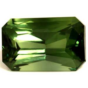 SAPPHIRE FACETED 1.44ct GREEN Green EC SRILANKA NONE