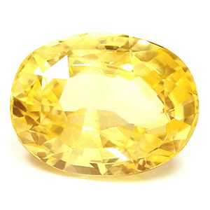 Szafir 5,02 ct, żółty, szlif owalny