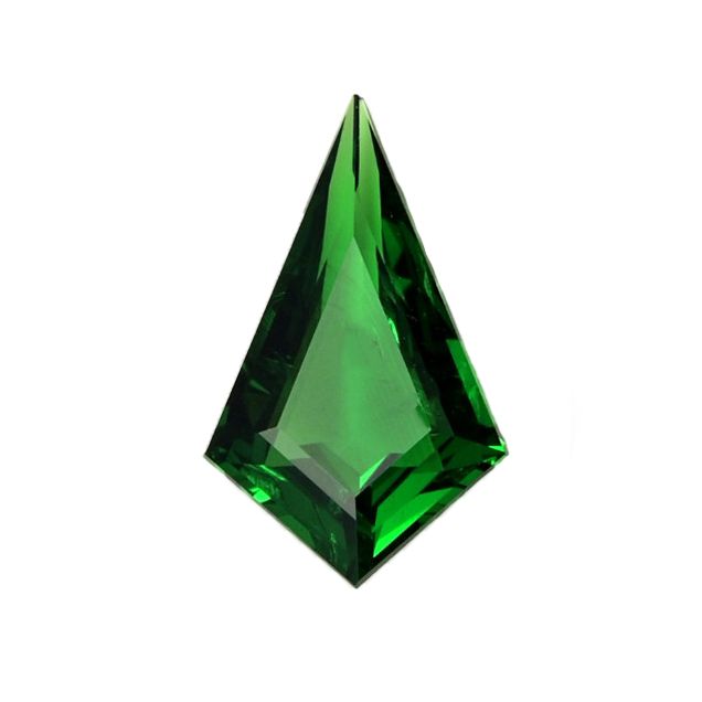 GARNET FACETED 1.41ct GREEN Green EC TANZANIA HEATED