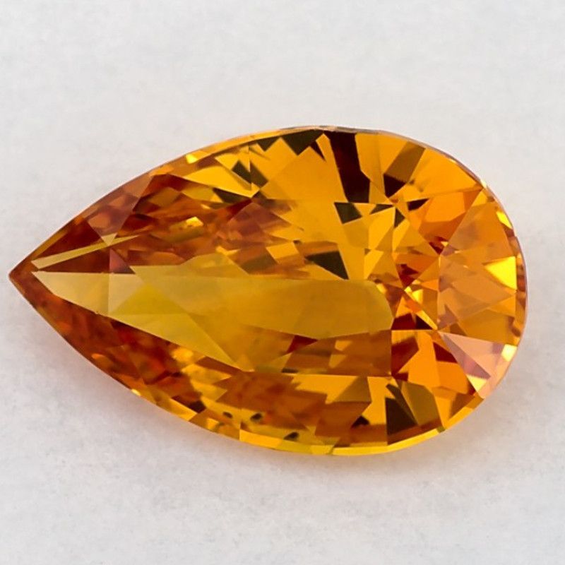 Szafir 2,10 ct, żółty, szlif gruszka