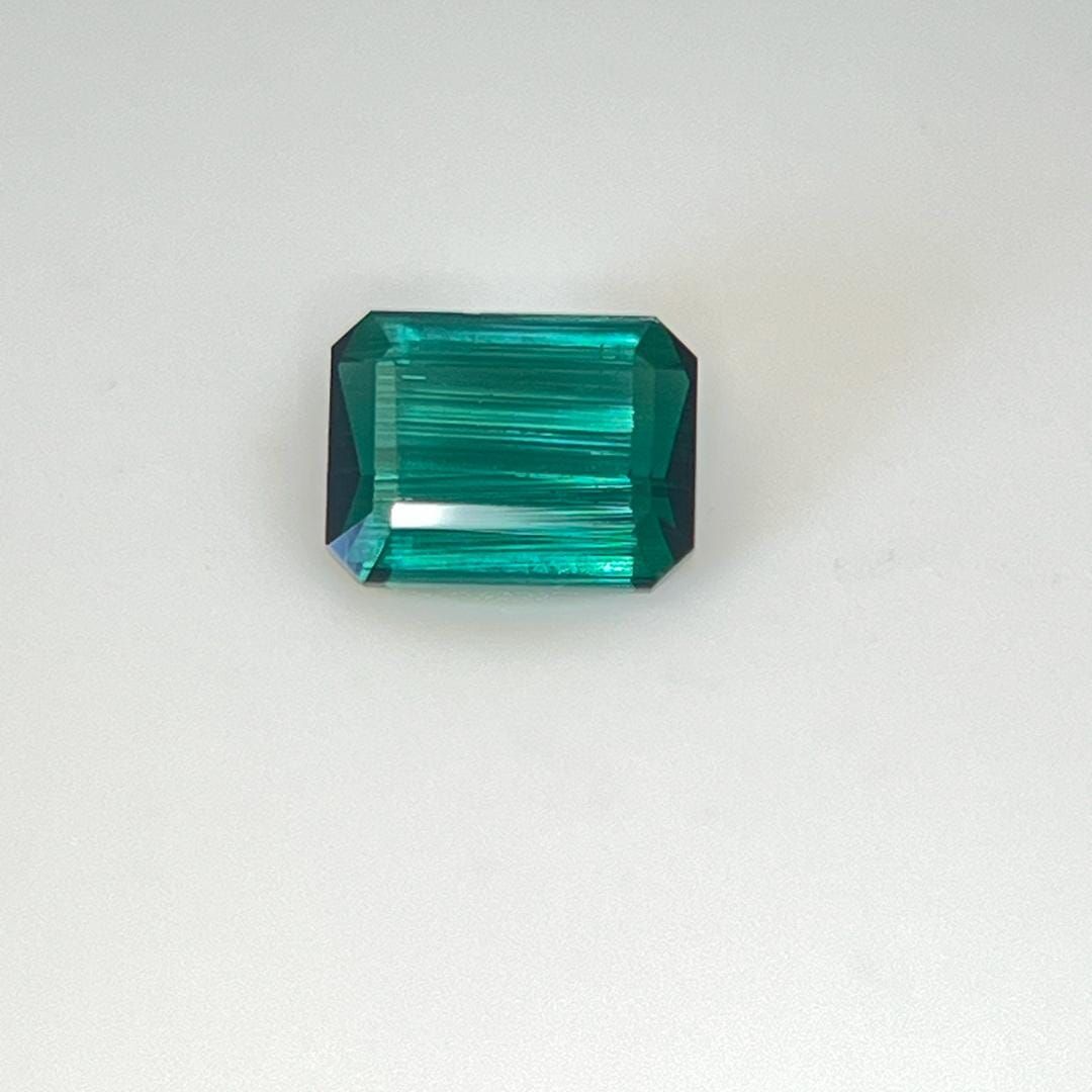 Turmalin 1,40 ct, niebieski, szlif szmaragdowy