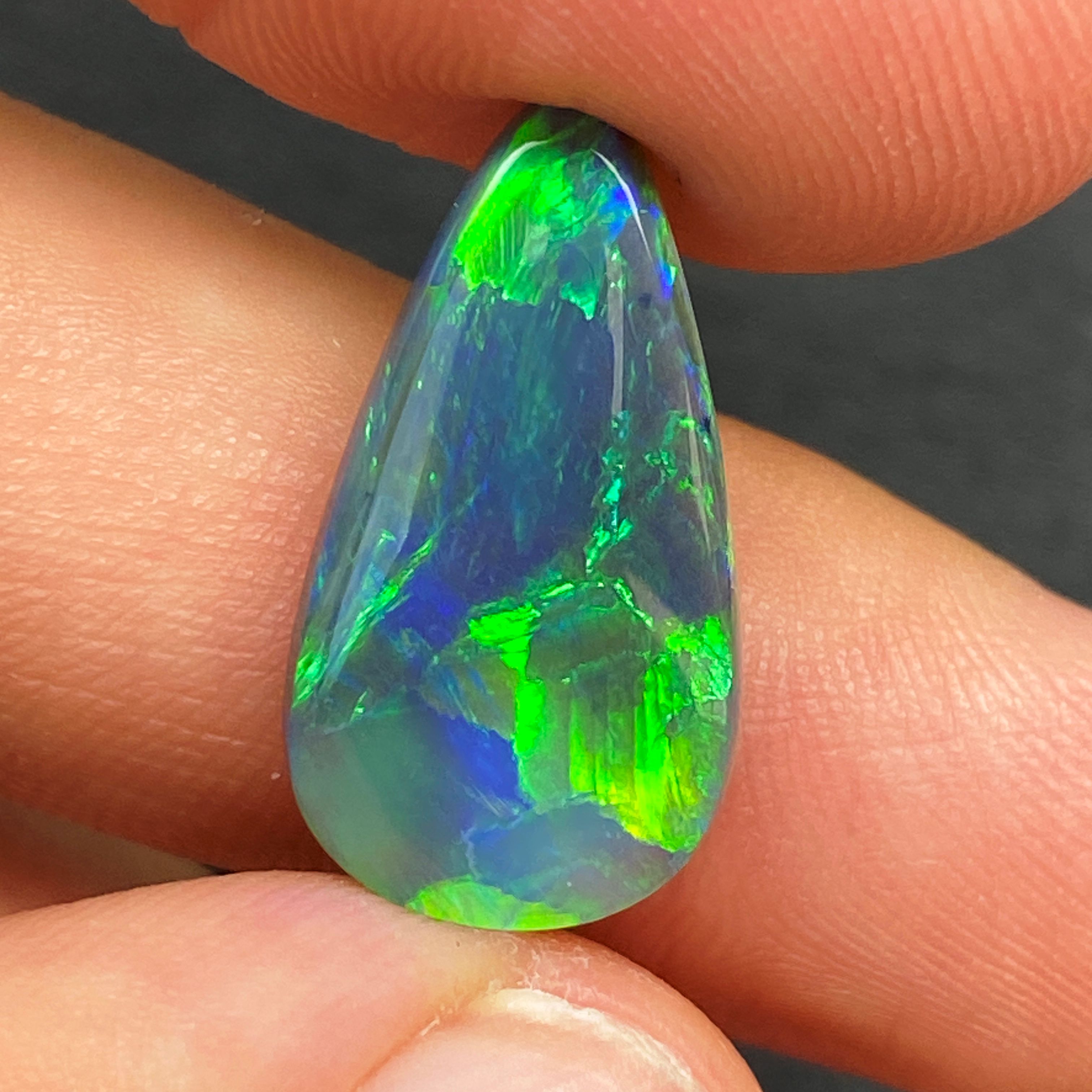 OPAL FACETED 7.59ct BLACK Black EC AUSTRALIA NONE