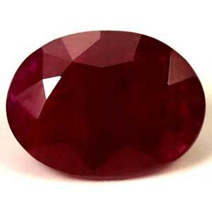 Rubin 3,25 ct, czerwony, szlif owalny