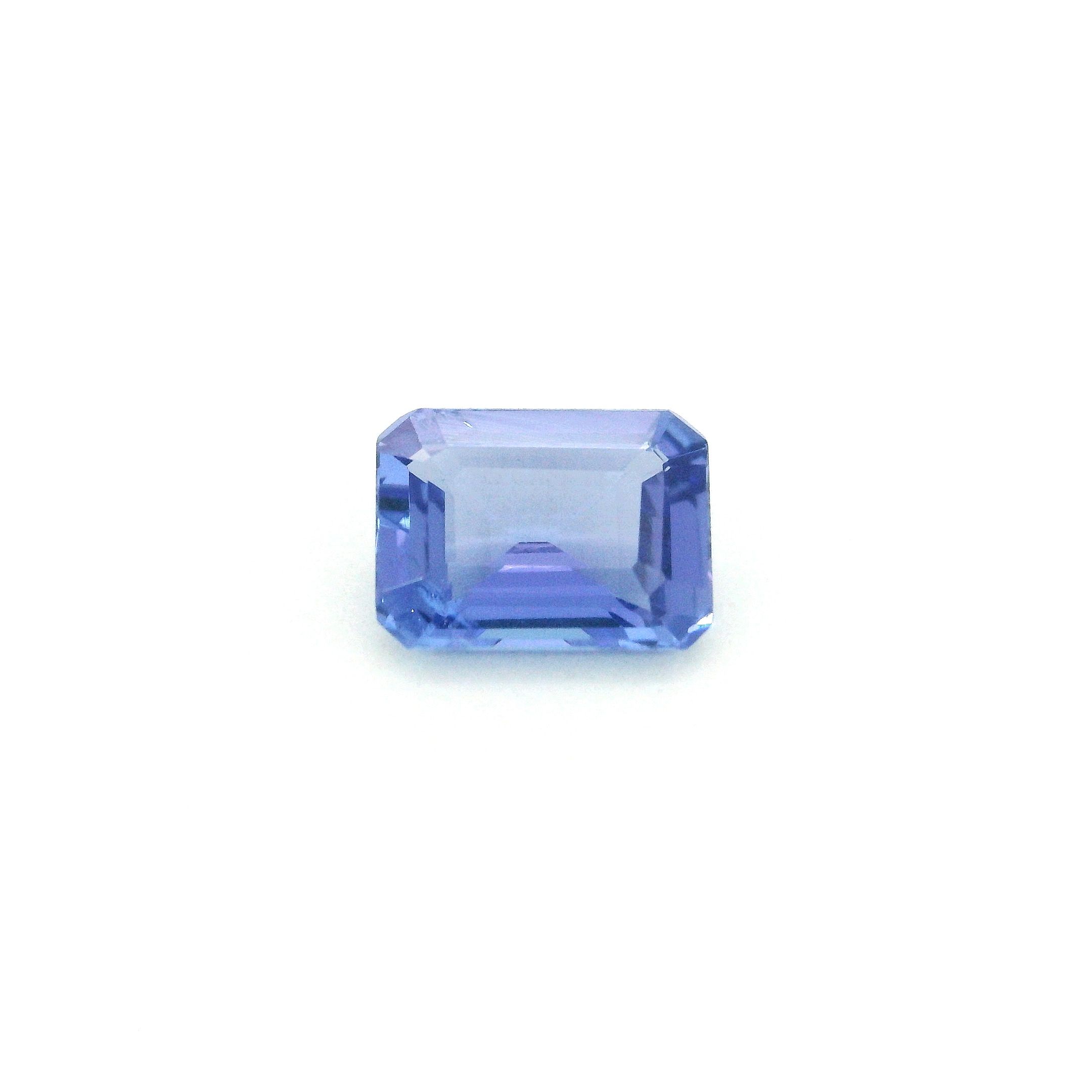 Tanzanit 1,57 ct, fioletowy, szlif szmaragdowy