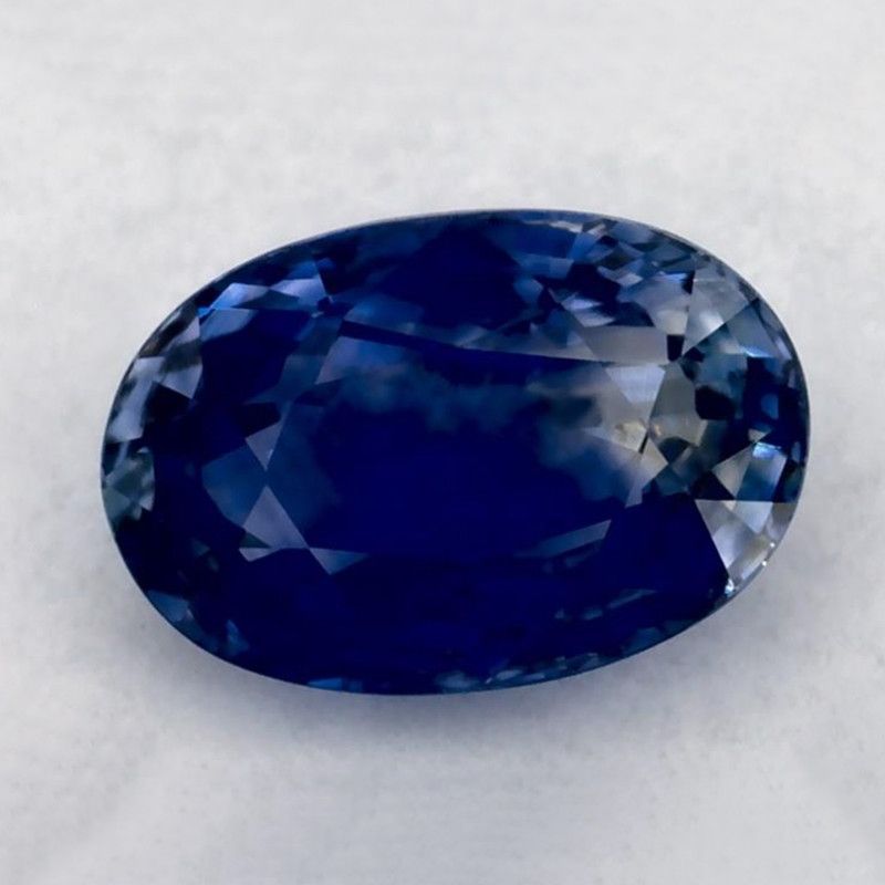 Szafir 1,05 ct, niebieski, szlif owalny