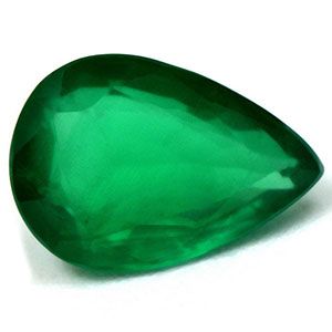 Szmaragd 1,08 ct, zielony, szlif gruszka