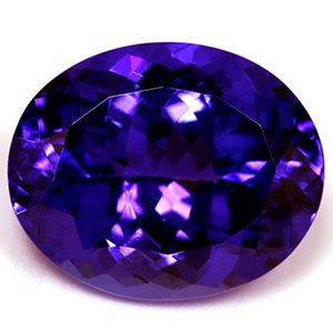 Tanzanit 16,15 ct, niebieski, szlif owalny