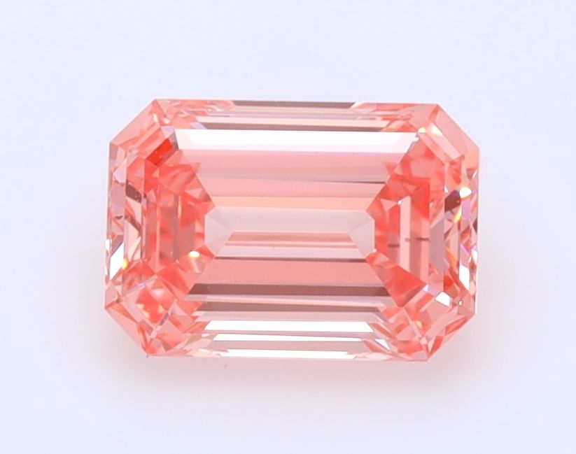 0.84 CT Fancy Vivid Pink EMERALD