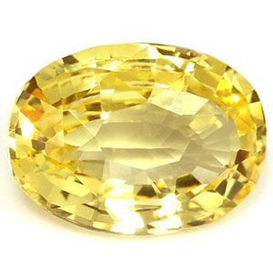 Szafir 1,27 ct, żółty, szlif owalny