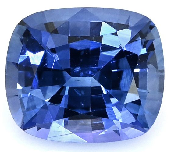 Szafir 1,07 ct, niebieski, szlif cushion