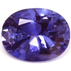 Szafir 1,23 ct, niebieski, szlif owalny