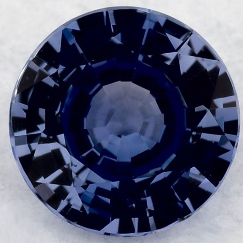 Szafir 1,37 ct, niebieski, szlif okrągły