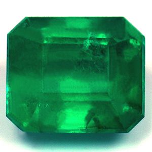 Szmaragd 1,33 ct, zielony, szlif szmaragdowy