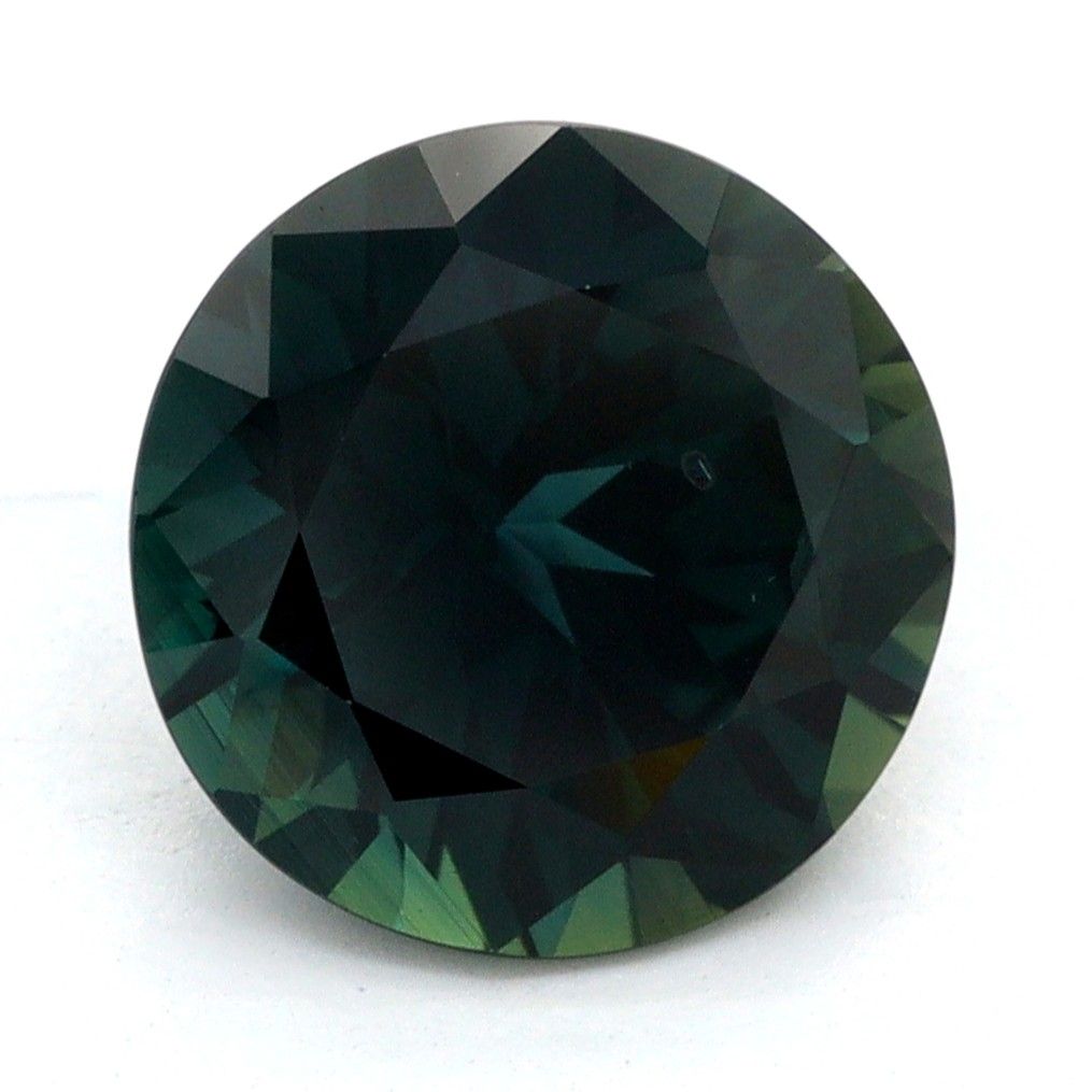 Szafir 2,19 ct, morski, szlif okrągły