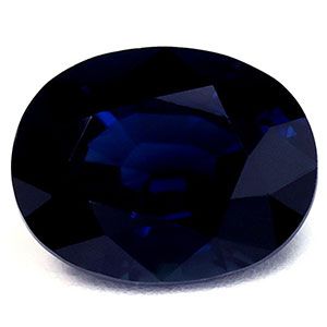 SAPPHIRE FACETED 3.76ct BLUE Deep Blue EC MADAGASCAR HEATED