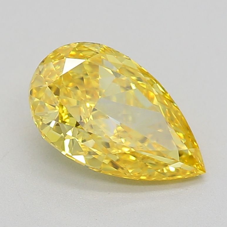 0.73 CT Fancy Vivid Yellow PEAR