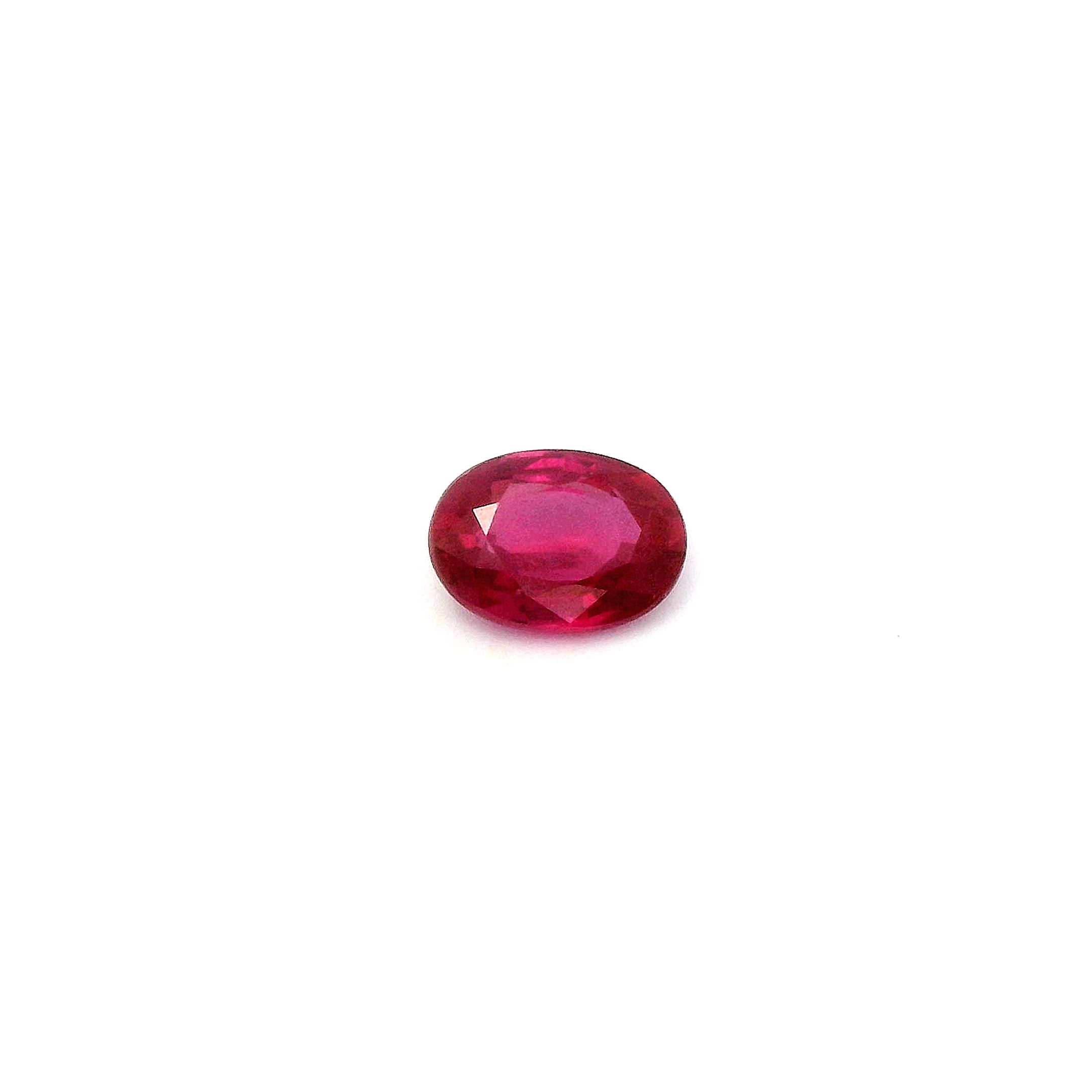 0.98 ct Oval ruby