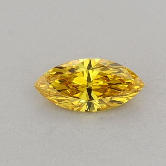 0.25 CT Fancy Vivid Yellow MARQUISE