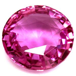 Szafir 2,59 ct, różowy, szlif okrągły