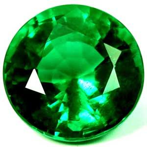 Szmaragd 1,17 ct, zielony, szlif okrągły