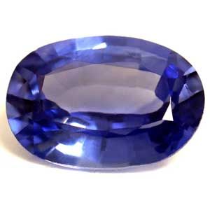 Szafir 1,05 ct, niebieski, szlif owalny