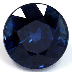 Szafir 1,39 ct, niebieski, szlif okrągły