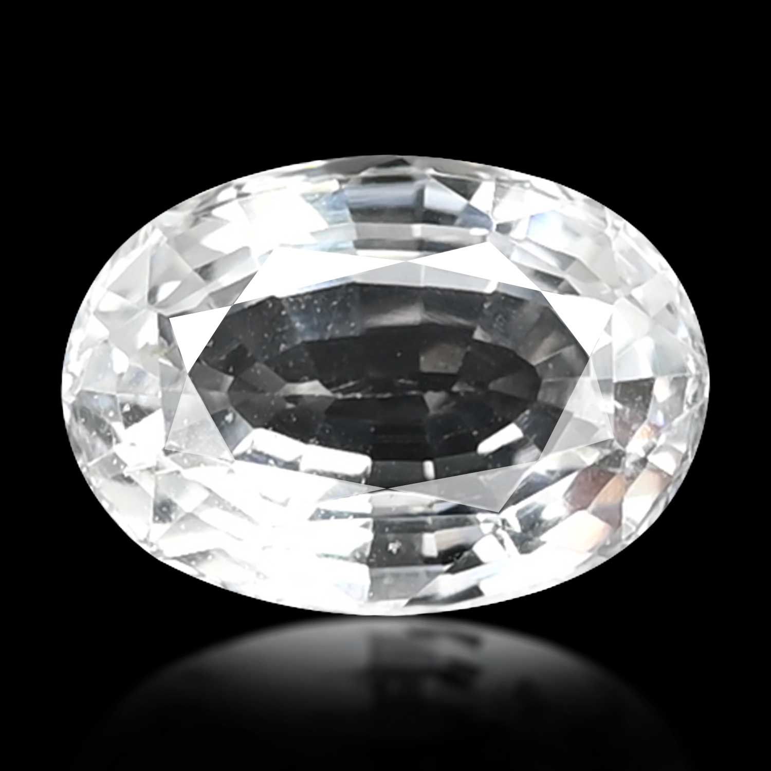TOPAZ FACETED 9.29ct WHITE MI BRAZIL NONE