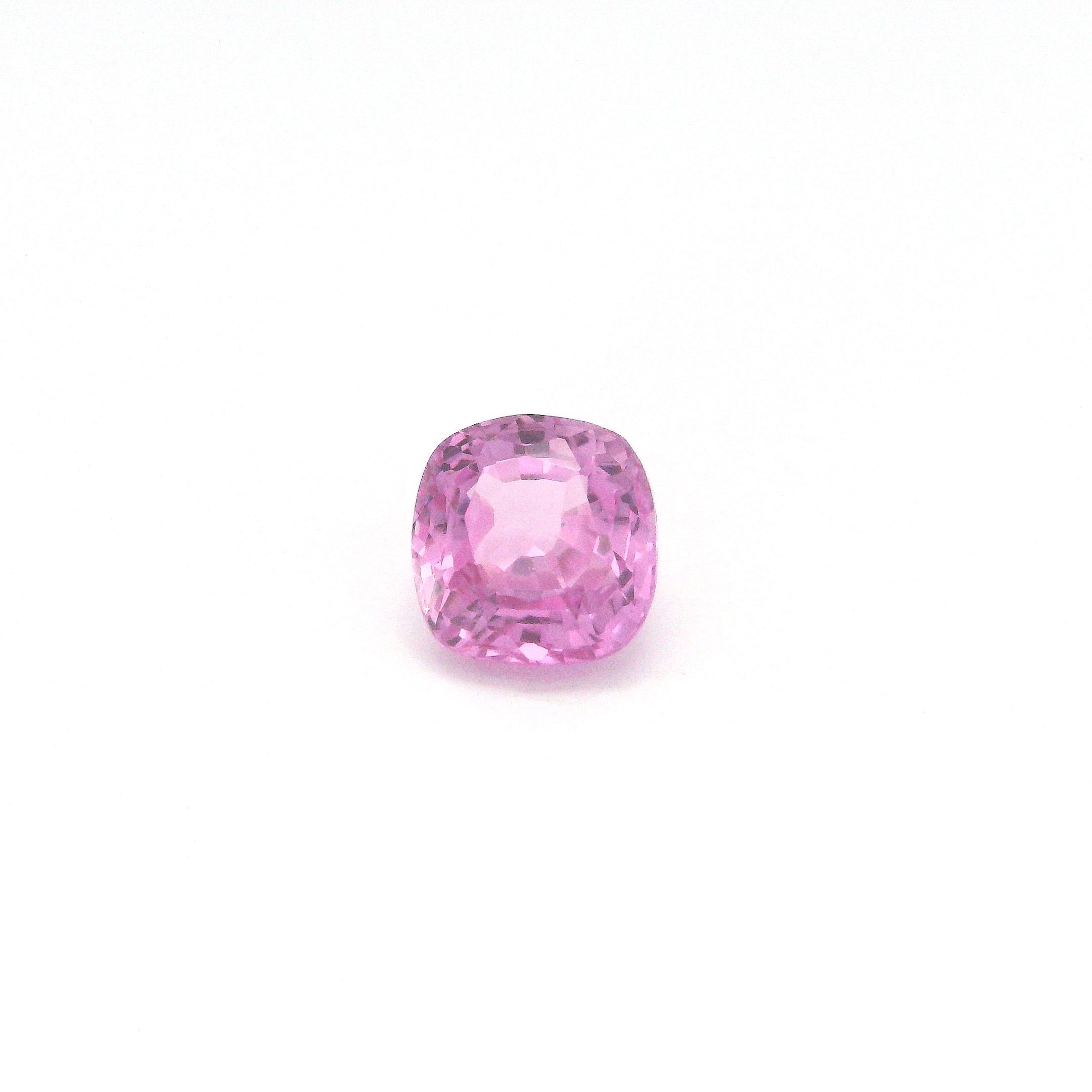 Szafir 1,49 ct, różowy, szlif cushion